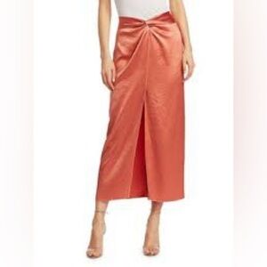 NANUSHKA
Samara Washed Satin Midi Skirt